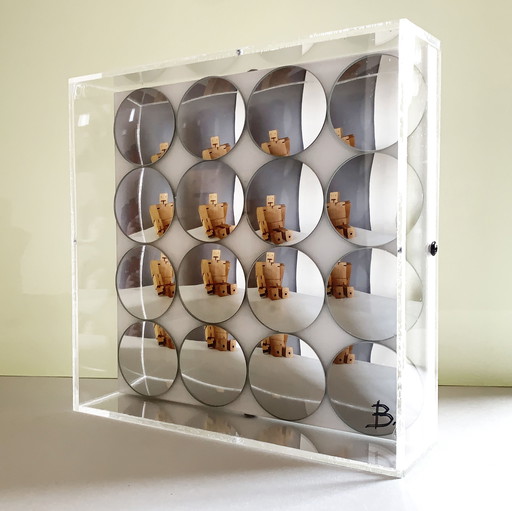 Objeto mural de arte óptico AP-T2AL-001 de LJ Billion