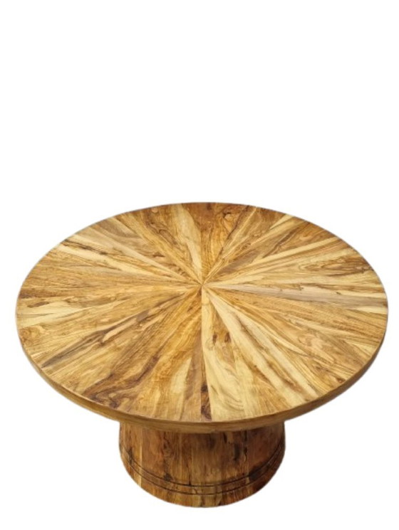 Image 1 of Handgemaakte Marokkaanse mahoniehouten salontafel | Ambachtelijke Marokkaanse Salontafel van Massief Acajou