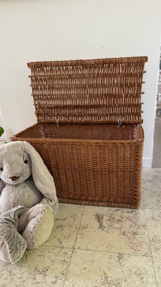 Handgemaakte, gesigneerde vintage aardewerk vaas – Ladekasten, Rattan (photo 32 of 37)