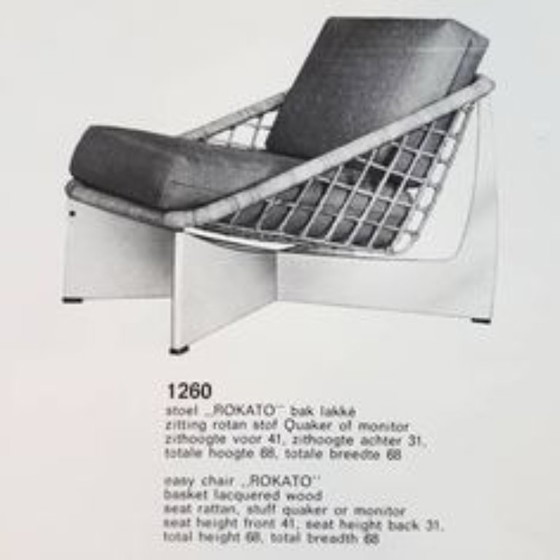 Image 1 of Gebroeders Jonkers – Rokato – Rattan Easy Chair – Noordwolde – Netherlands – 1960s