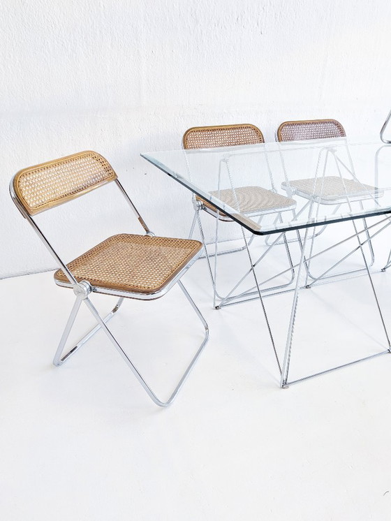 Image 1 of Set di 6 sedie pieghevoli 'Plia' di Giancarlo Piretti per Anonima Castelli anni '70 