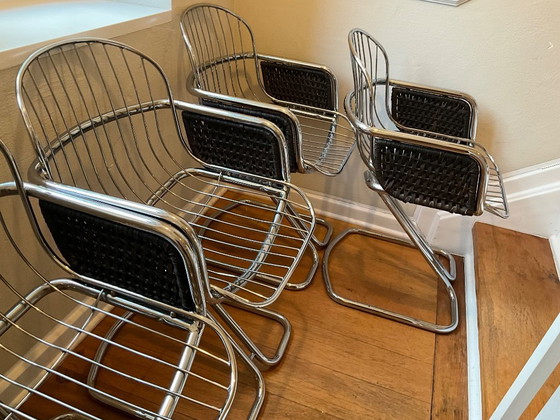 Image 1 of 6 stoelen in de stijl van Gastone Rinaldi