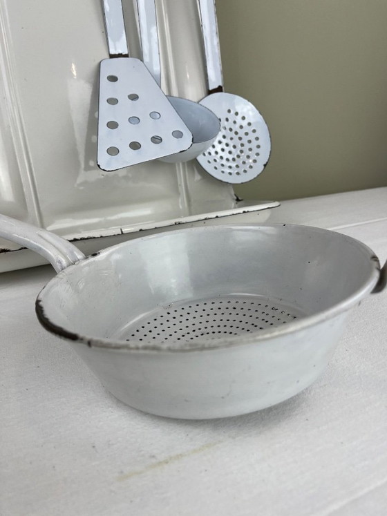 Enameled Shelf and Utensils – Kitchen accessories, Metal (photo 3 of 14)