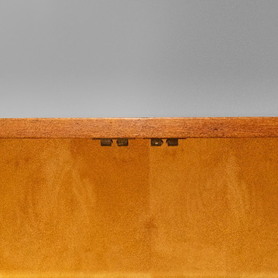 1x 1960s Vintage Teak Sideboard with Drawers in Scandinavian Style – Wood (photo 19 of 27)