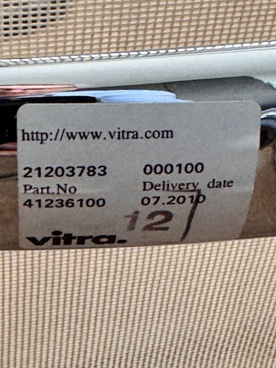 Image 1 of 1x Eames EA108 Bureaustoel Blanco Netweave