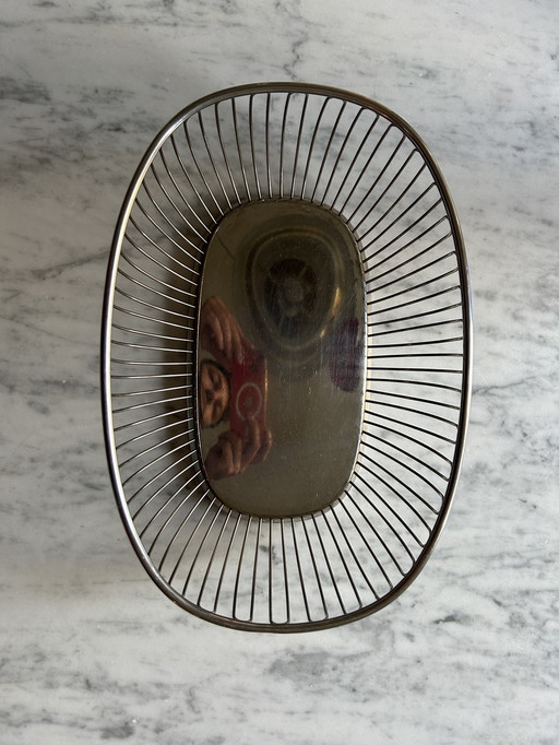 Cestino per il pane/portafrutta Alessi Alfra in acciaio inox