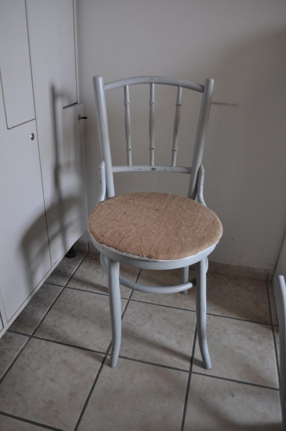 Set of Grey Bistro Chairs from Lichtig, 1900s – Dining chairs (photo 4 of 13)