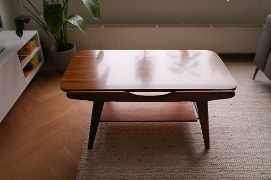 Vintage Salontafel Met Omkeerbaar Blad | Jaren 60 Teak – Wood (photo 5 of 5)