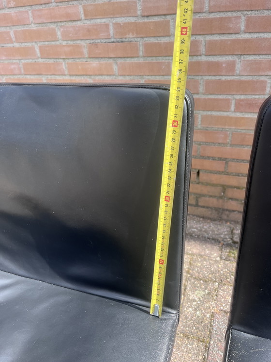 Image 1 of 4x tonon eetkamer stoel leer