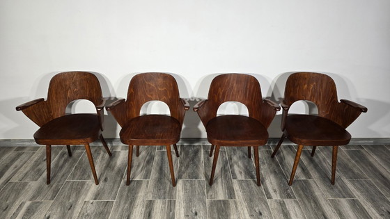 Image 1 of Esszimmerstühle von Oswald Haerdtl für Ton, 4er-Set