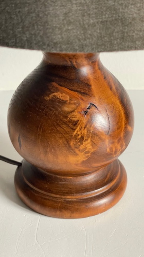 Image 1 of Vintage Country Style Solid Wood Lamp
