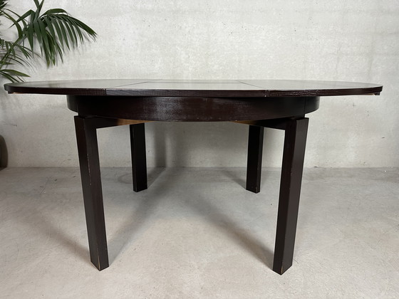 Image 1 of Adjustable vintage dining table (round/oval) - 1970s