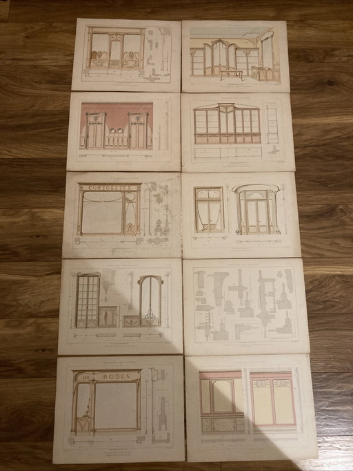 20 auténticos diseños de carpintería Art Nouveau