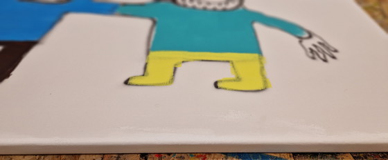 Image 1 of Peinture tendue Hamelink : joie connectée