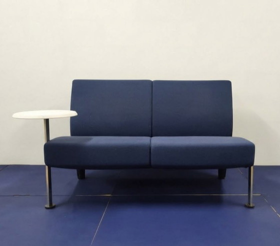 Fritz Hansen Design Sofa Decision # Pelikan 80s – 2 seaters, Metal, Textile (photo 3 of 7)