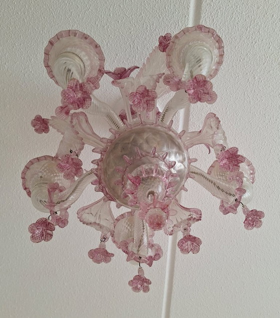 Small Venetian Murano glass Chandelier (photo 2 of 7)