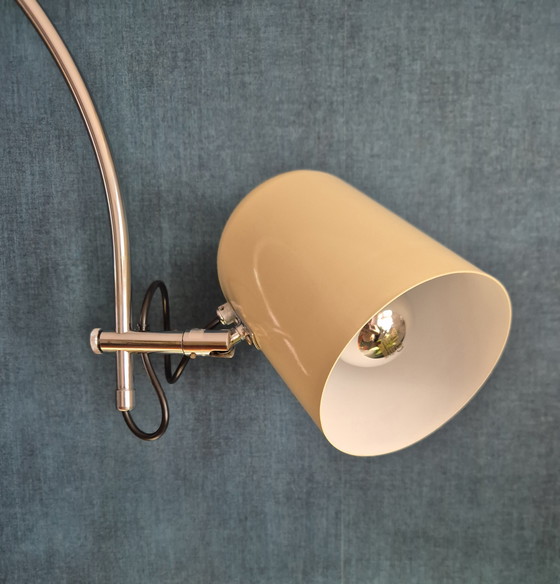 Image 1 of Vintage Floor Lamp / Gepo 1970s / Arc Lamp Ivory