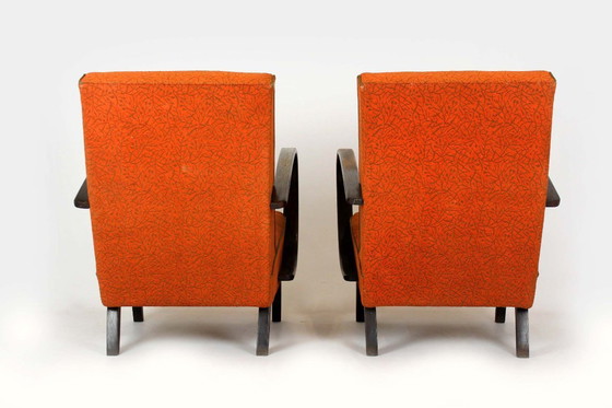 Image 1 of Fauteuils tchèques en bois courbé par Jindřich Halabala pour Up Závody, 1950s, Set de 2