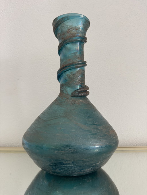 Grand vase verre de Murano Scavo Seguso années 70