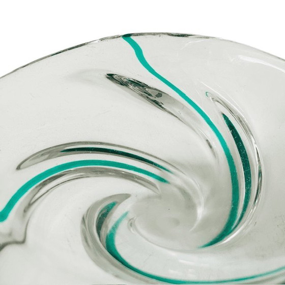 Image 1 of Bol en verre vintage du milieu du siècle Max Verboeket Maastricht Kristalunie années 1950