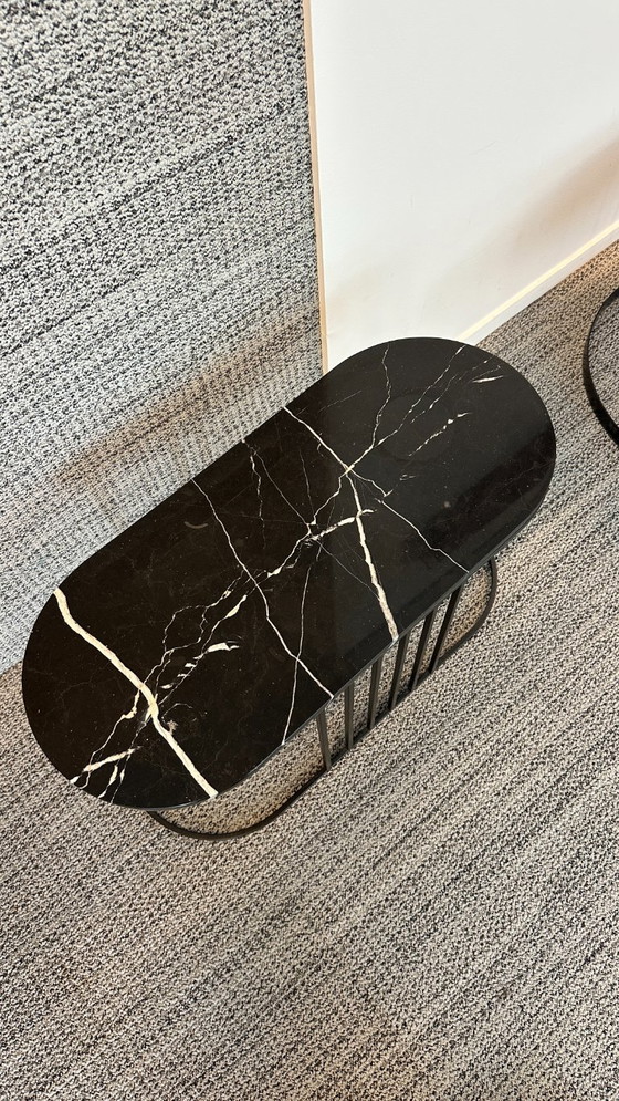 (2x) Table d'appoint Bolia Posea en marbre – Tables d'appoint, Marble, Metal (photo 5 of 5)