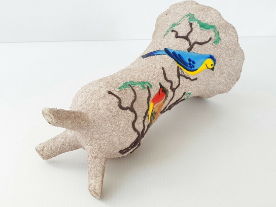 Image 1 of Vaso a treppiede in ceramica vintage anni '50 di Gabriel Fourmaintraux, stile rockabilly anni '50.