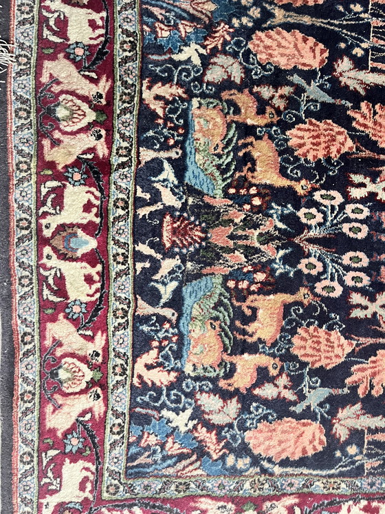 Image 1 of Bidjar vintage Perzisch tapijt blauw rood
