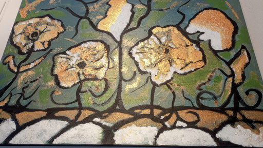Tineke van Steenbergen Happy Golden Flowers