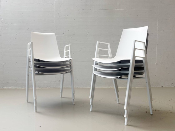 6 sillas Nooi Row (modelo 6602) de Neunzig° para Wiesner-Hager, 2014 – Sillas auxiliares, Plastic, Vintage (photo 12 of 15)