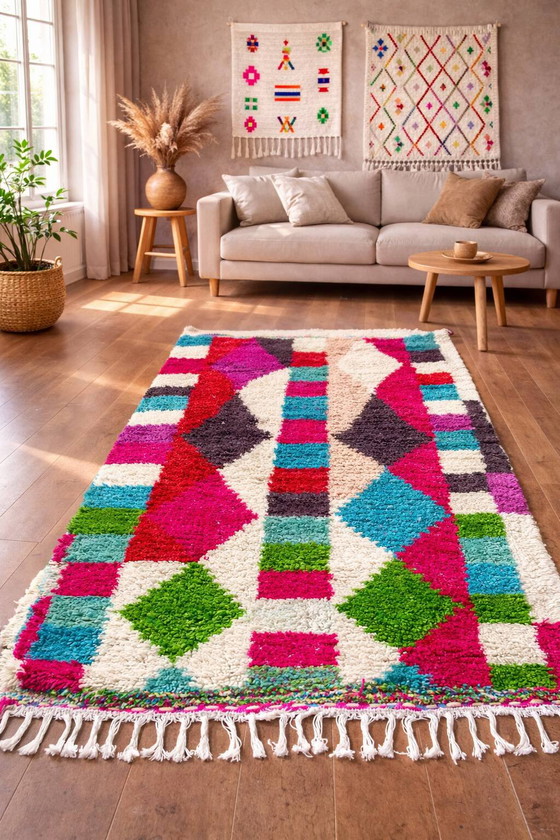 Tappeto Marocchino Azilal d'Ispirazione Vintage 200x250 – Tappeti, Wool, Cotton, Scandinavian (photo 2 of 6)