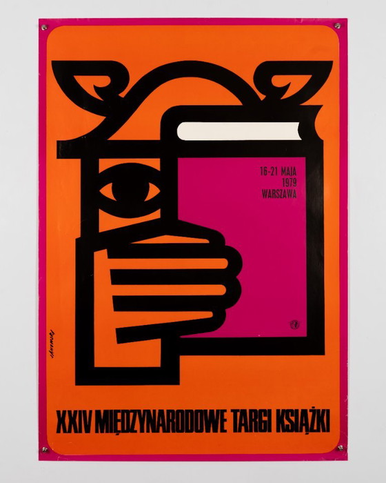 XXIV Miedzynarodowe Targi Ksiazki 1979 – Poster originale della mostra vintage di Janowski – Vintage – 97x68 (photo 3 of 8)