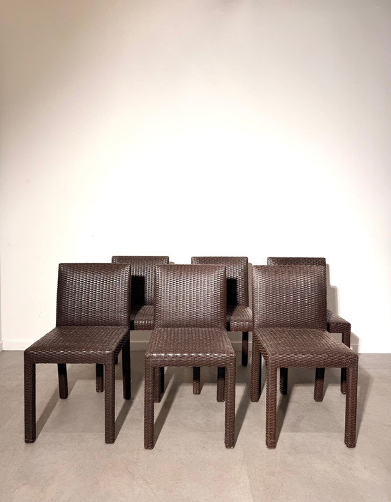 Set van 6 Ligne Roset Zanzibar eetkamerstoelen (photo 2 of 7)
