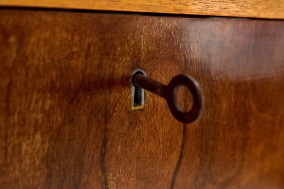 Image 1 of Crédence vintage avec table coulissante, années 1960, Tchécoslovaquie