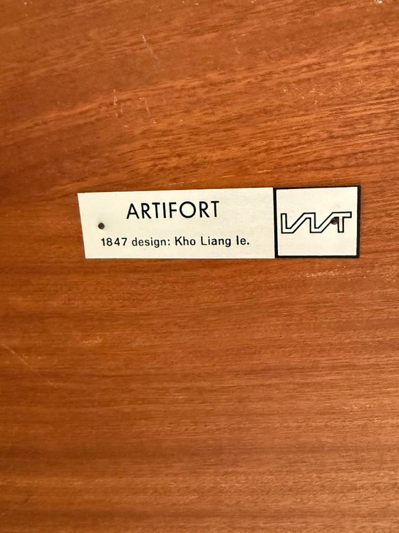 Rare table basse ronde de Kho Liang Ie pour Artifort, modèle 1847 – Tables basses, Metal (photo 9 of 9)
