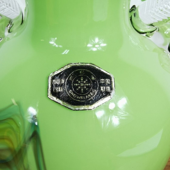 Image 1 of Vase vintage en verre opale de Dalian Glass