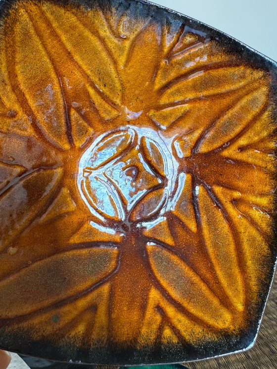 Image 1 of Vassoio tascabile in rame smaltato anni '60