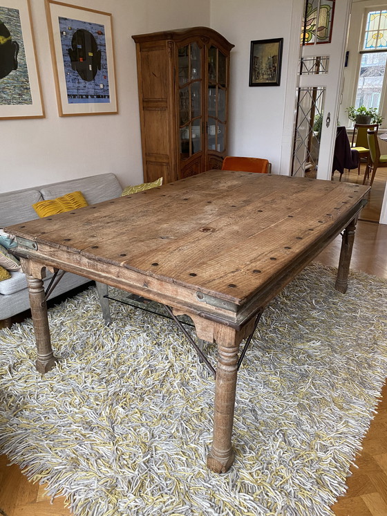 Image 1 of Table ancienne en teck indien