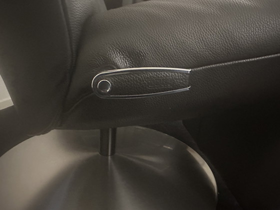 Image 1 of Jori Relax-Sessel, schwarzes Rindsleder, neuwertiger Zustand