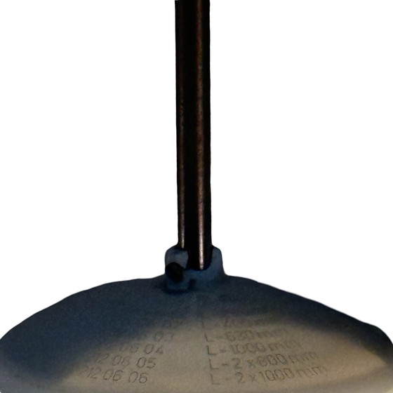 Image 1 of Lampadario vintage MCM anni '60 - Vetro bianco latte/Sayn - Incluso supporto a soffitto