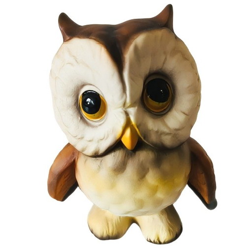 Vintage hand-painted German Owl figurine miniature Royal Präsente 1980s