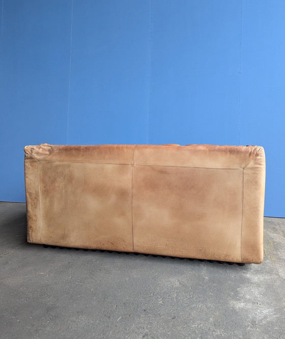 Image 1 of Vintage Italiaanse leren 2zits bank, Brunati 1970s 