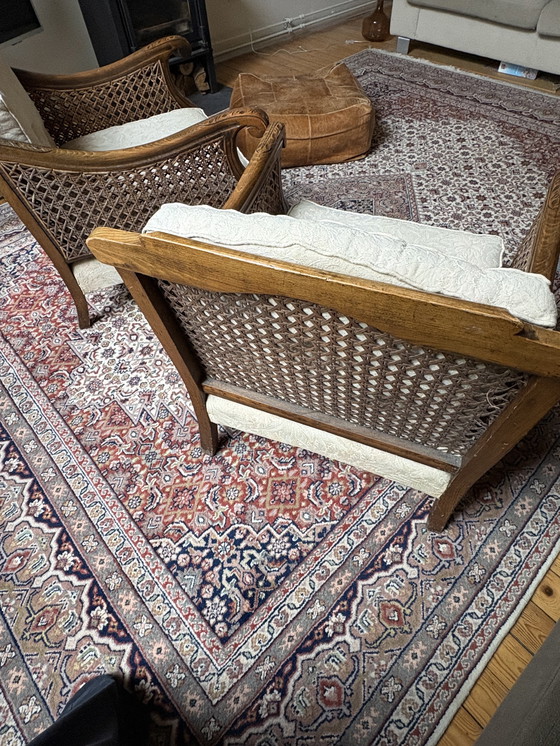 Image 1 of Set di sedie (legno e vimini)