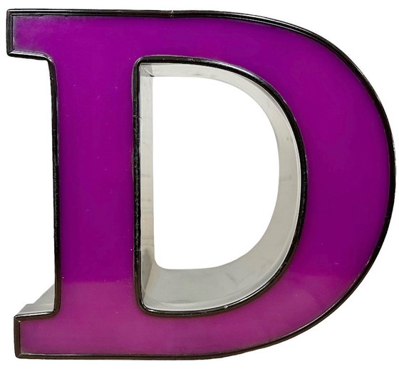 Image 1 of Vintage Illuminated Letter D, 1980s