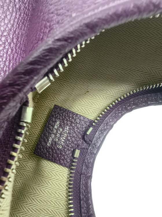 Image 1 of Sac bandoulière Hermès Massai PM Raisin en cuir Clémence – 2009