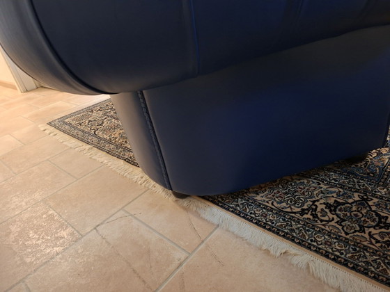 Poltrona Frau Chaise longue, Leder, Blau (Foto 6 von 6)