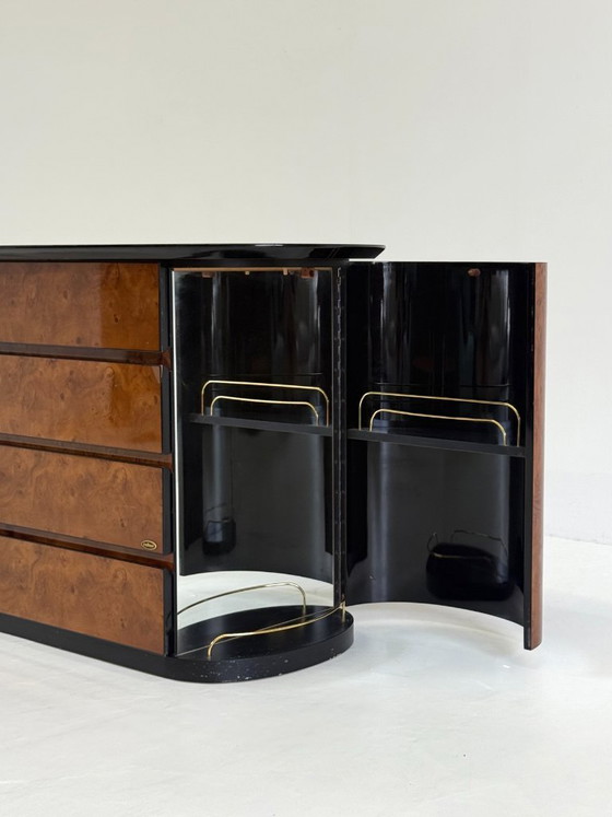 Vintage Ladekast Van Voltan Van Gelakt Wortelhout Met Bar – Ladekasten, Wood (photo 6 of 10)