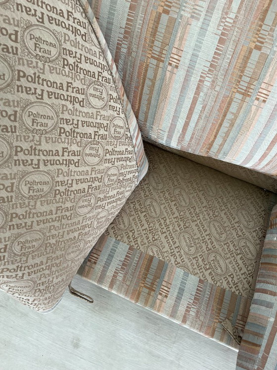 Image 1 of Poltrona Frau - Sofa - Wood, Fabric - Set of Two Sofas