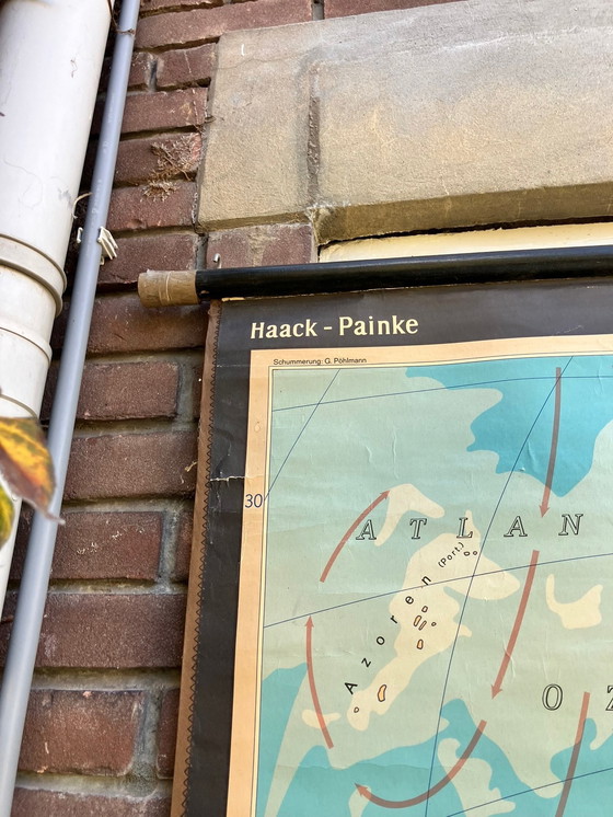 Image 1 of Bellissima mappa murale vintage XXL dell'Asia (stampa old school)