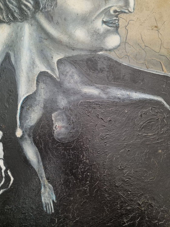 Hellmuth Eichner (1936–2012) – Oil painting “Politician” (1966) – Decorative Objects, Canvas (photo 4 of 9)