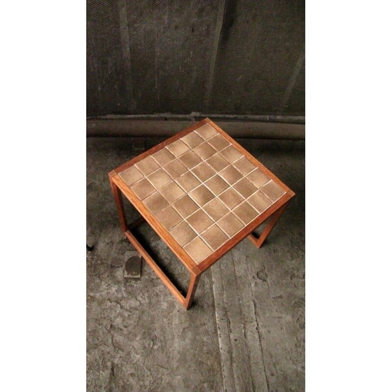 Image 1 of Vintage square Danish side table in teak by Kai Kristiansen for Aksel Kjersgaard, Denmark 1970s